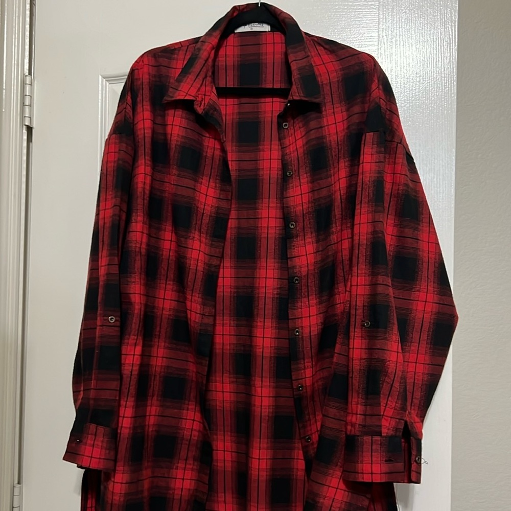 Red Plaid Tunic